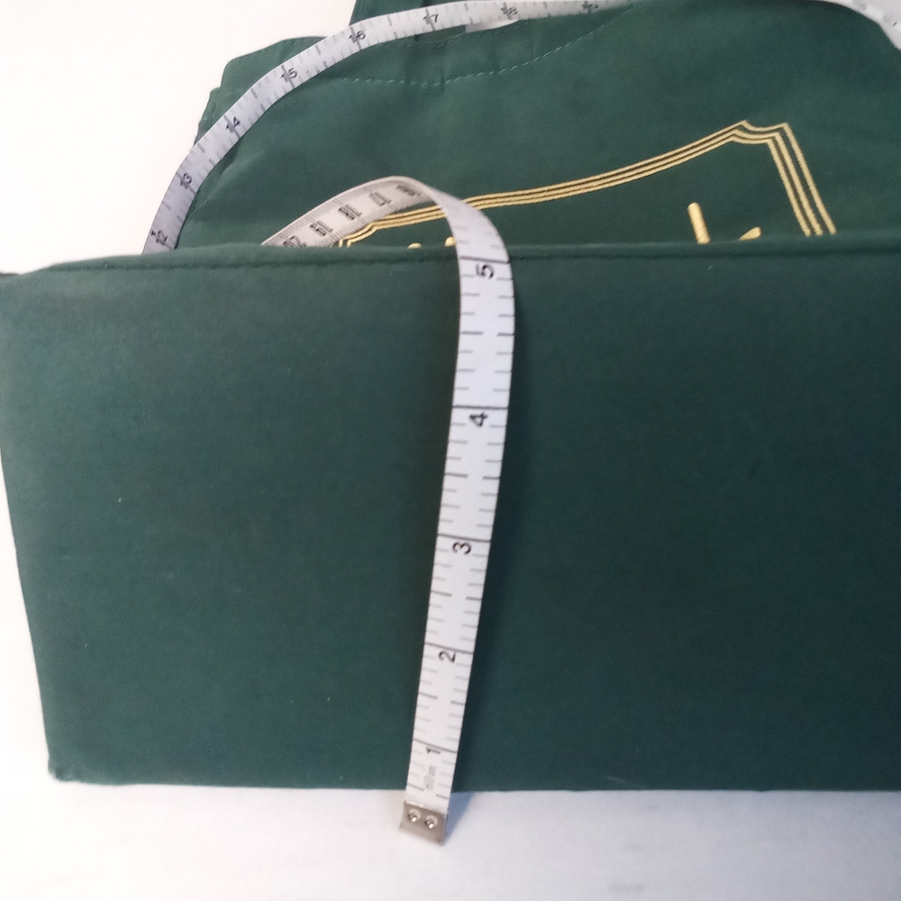 Harrods Green Tote Bag Embroidered Waterproof View 5